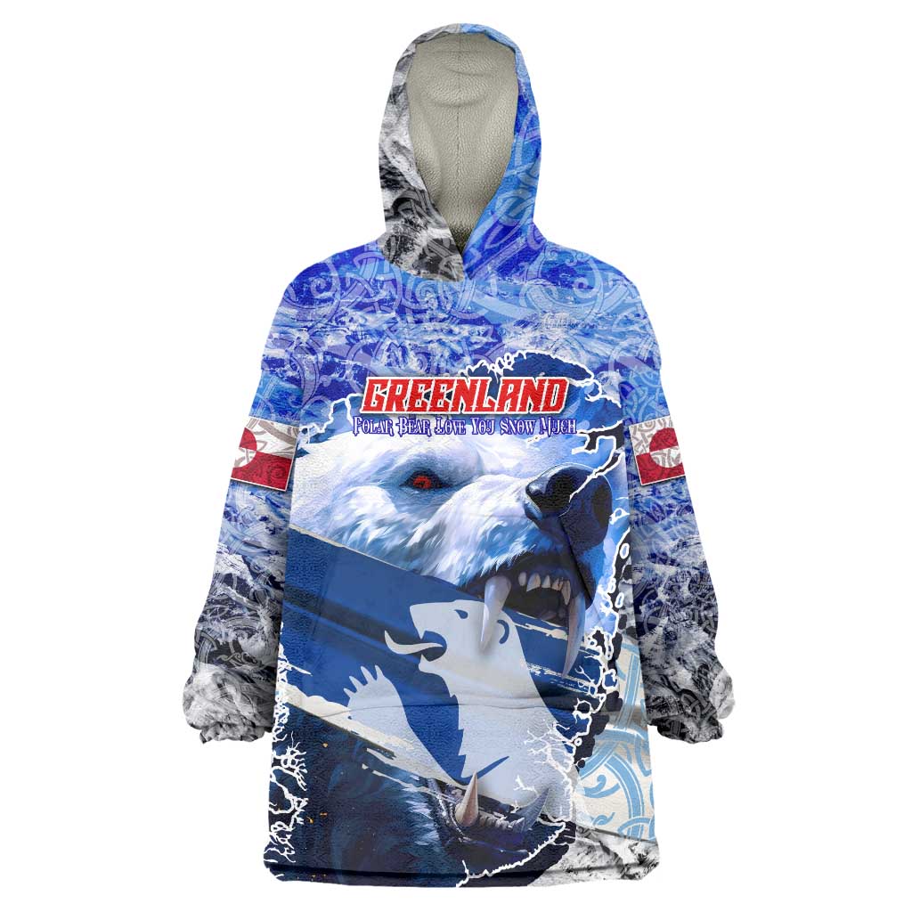 Greenland Wearable Blanket Hoodie Polar Bear Power You Snow Much