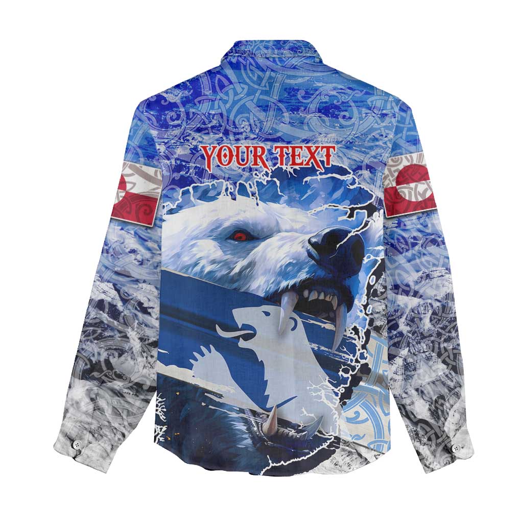 Greenland Women Casual Shirt Polar Bear Power You Snow Much