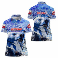 Greenland Women Polo Shirt Polar Bear Power You Snow Much