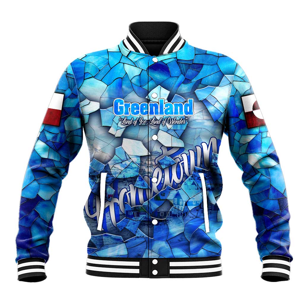Greenland Hometown Baseball Jacket Land of Ice Land of Wonder Land of Heart