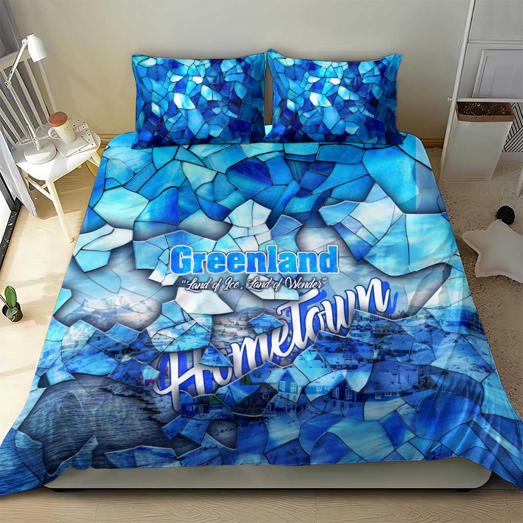 Greenland Hometown Bedding Set Land of Ice Land of Wonder Land of Heart