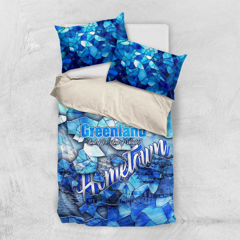 Greenland Hometown Bedding Set Land of Ice Land of Wonder Land of Heart