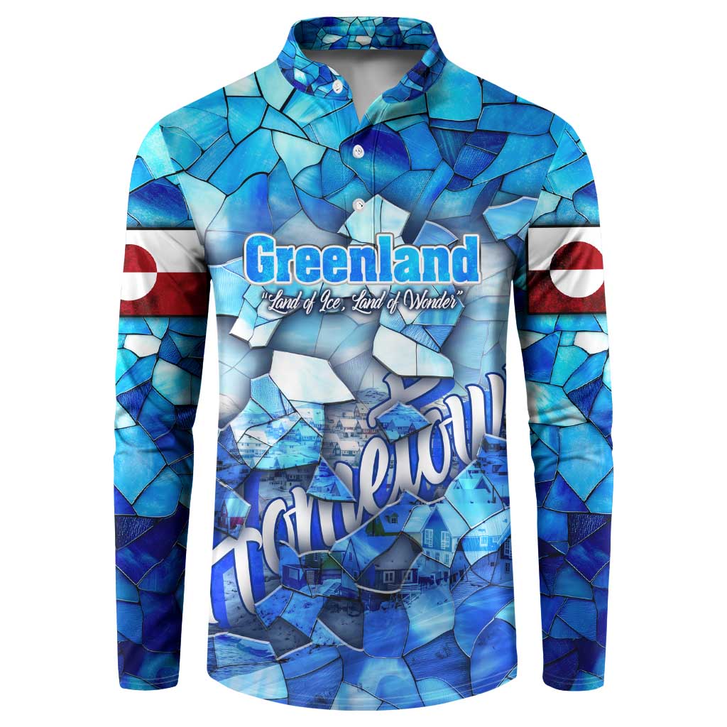 Greenland Hometown Button Sweatshirt Land of Ice Land of Wonder Land of Heart