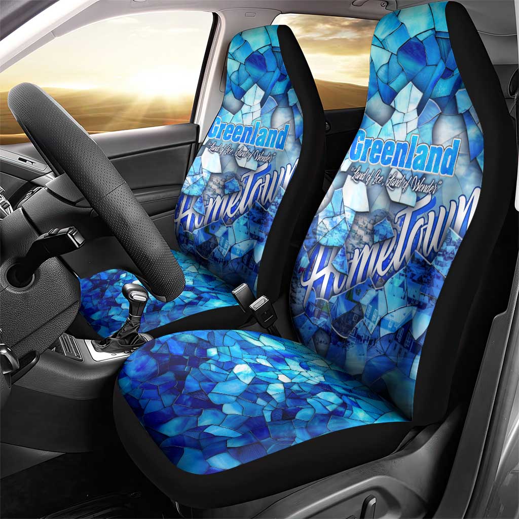 Greenland Hometown Car Seat Cover Land of Ice Land of Wonder Land of Heart