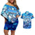 Greenland Hometown Couples Matching Off Shoulder Short Dress and Hawaiian Shirt Land of Ice Land of Wonder Land of Heart