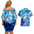 Greenland Hometown Couples Matching Off Shoulder Short Dress and Hawaiian Shirt Land of Ice Land of Wonder Land of Heart