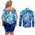 Greenland Hometown Couples Matching Off Shoulder Short Dress and Long Sleeve Button Shirt Land of Ice Land of Wonder Land of Heart