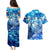 Greenland Hometown Couples Matching Puletasi and Hawaiian Shirt Land of Ice Land of Wonder Land of Heart