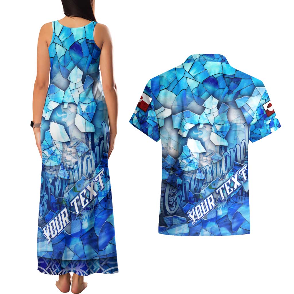 Greenland Hometown Couples Matching Tank Maxi Dress and Hawaiian Shirt Land of Ice Land of Wonder Land of Heart
