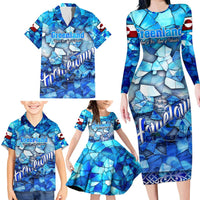 Greenland Hometown Family Matching Long Sleeve Bodycon Dress and Hawaiian Shirt Land of Ice Land of Wonder Land of Heart