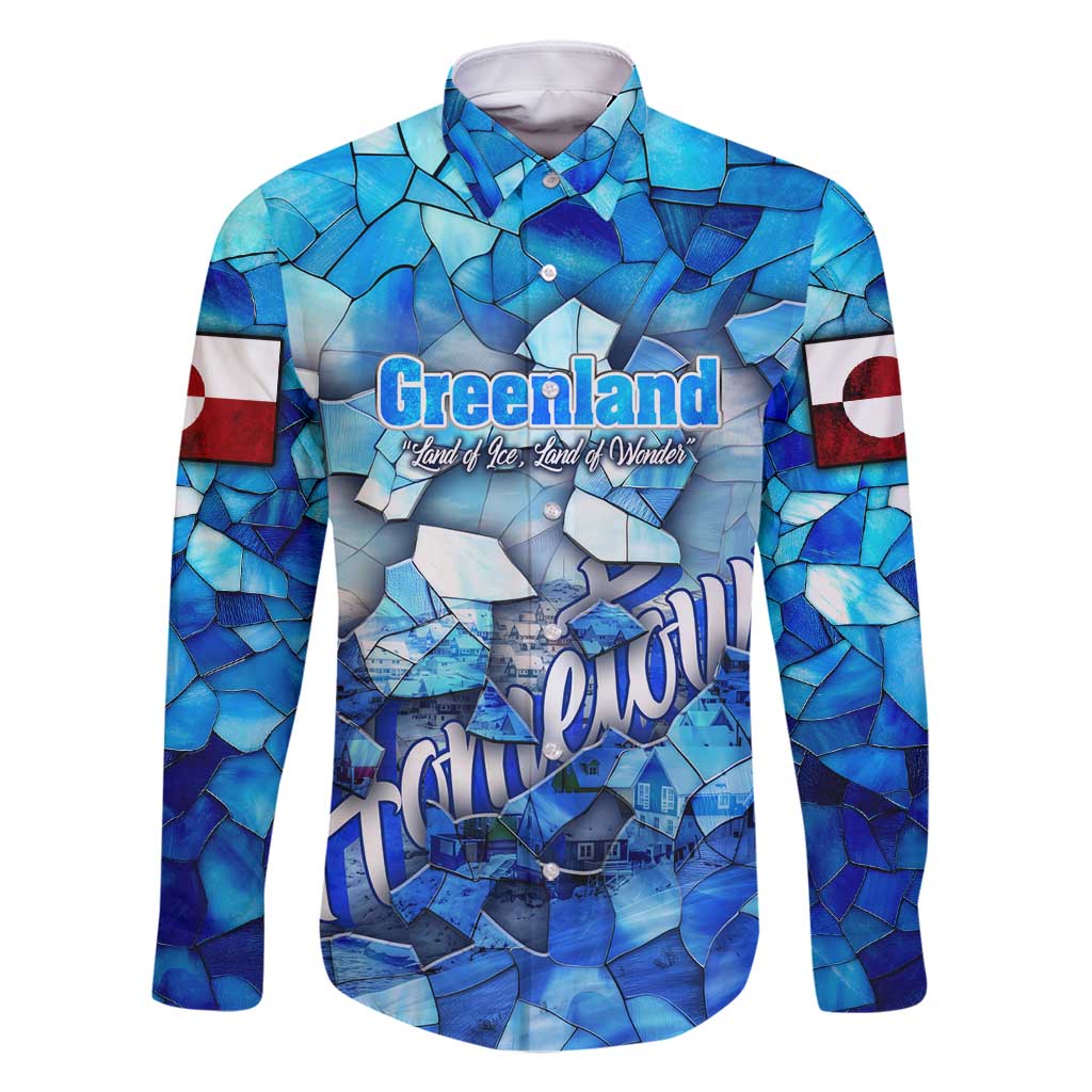 Greenland Hometown Family Matching Long Sleeve Bodycon Dress and Hawaiian Shirt Land of Ice Land of Wonder Land of Heart