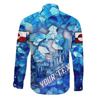 Greenland Hometown Family Matching Long Sleeve Bodycon Dress and Hawaiian Shirt Land of Ice Land of Wonder Land of Heart