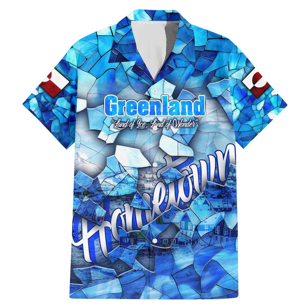 Greenland Hometown Family Matching Mermaid Dress and Hawaiian Shirt Land of Ice Land of Wonder Land of Heart
