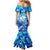 Greenland Hometown Family Matching Mermaid Dress and Hawaiian Shirt Land of Ice Land of Wonder Land of Heart