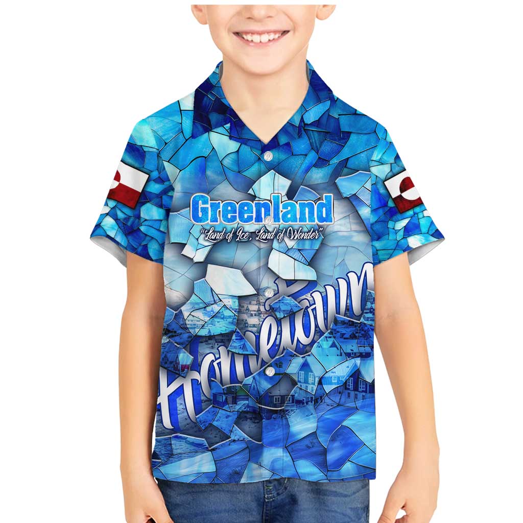 Greenland Hometown Family Matching Mermaid Dress and Hawaiian Shirt Land of Ice Land of Wonder Land of Heart