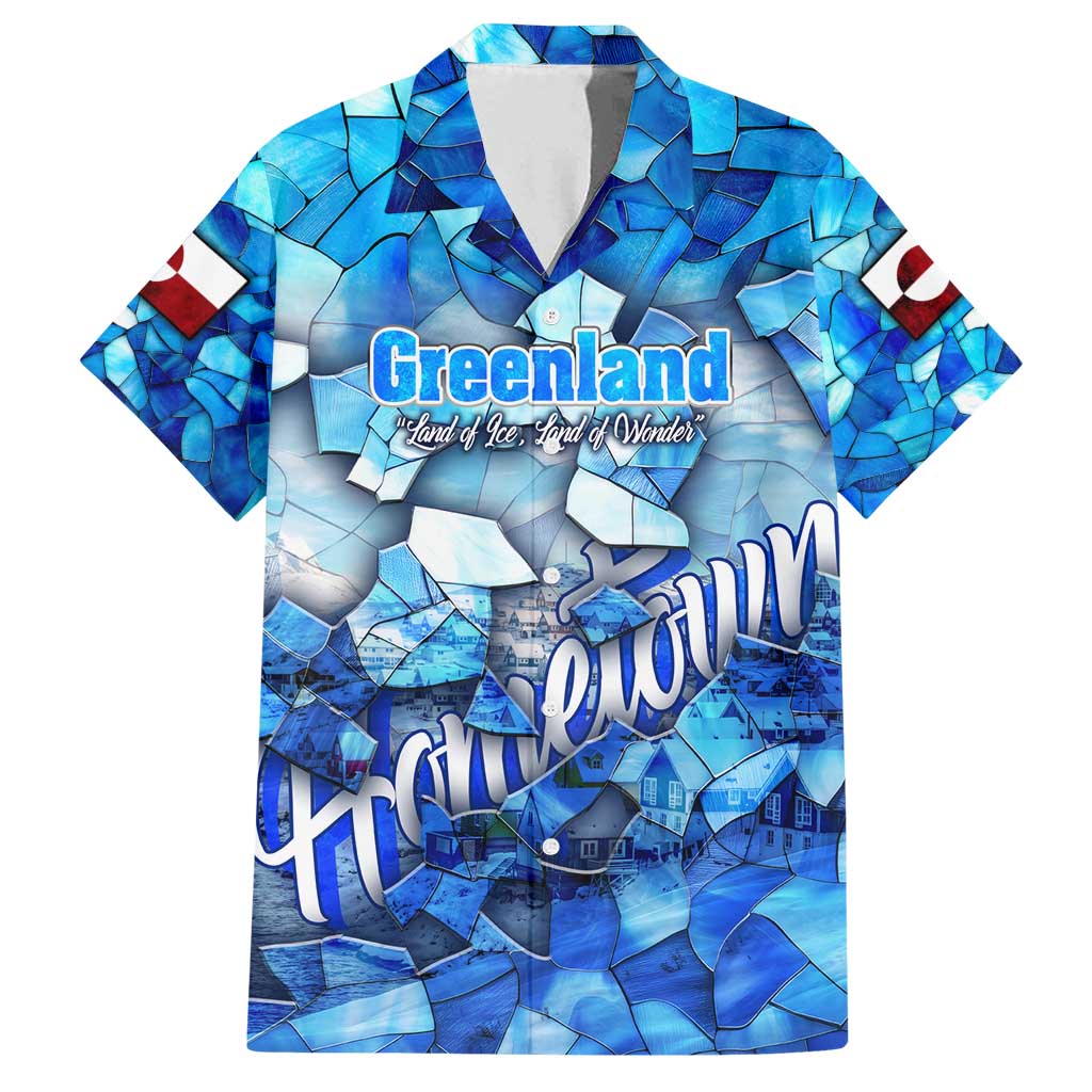 Greenland Hometown Family Matching Off Shoulder Maxi Dress and Hawaiian Shirt Land of Ice Land of Wonder Land of Heart