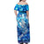 Greenland Hometown Family Matching Off Shoulder Maxi Dress and Hawaiian Shirt Land of Ice Land of Wonder Land of Heart
