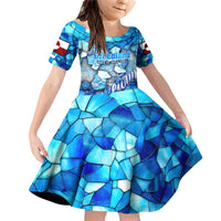 Greenland Hometown Family Matching Off Shoulder Short Dress and Hawaiian Shirt Land of Ice Land of Wonder Land of Heart