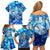 Greenland Hometown Family Matching Off Shoulder Short Dress and Hawaiian Shirt Land of Ice Land of Wonder Land of Heart