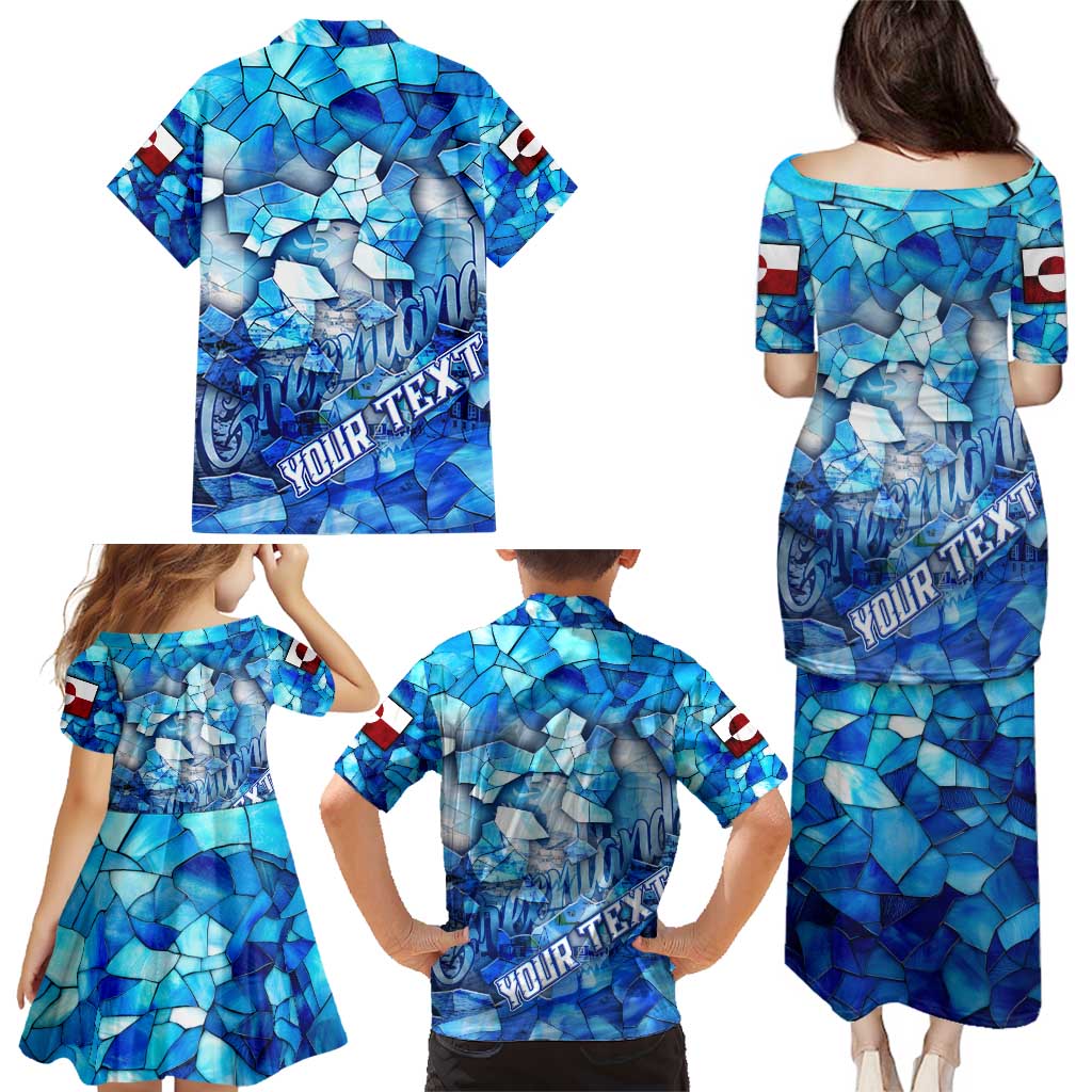 Greenland Hometown Family Matching Puletasi and Hawaiian Shirt Land of Ice Land of Wonder Land of Heart