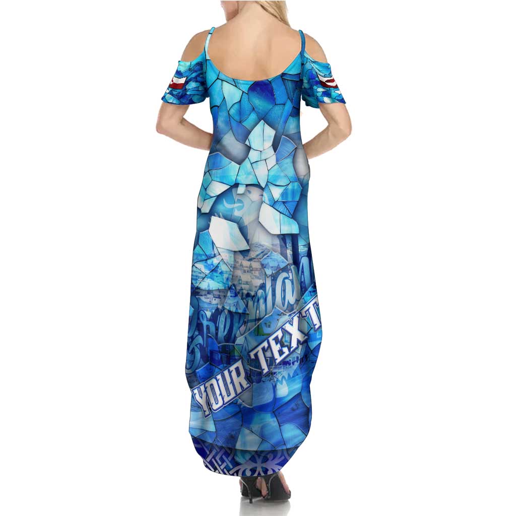 Greenland Hometown Family Matching Summer Maxi Dress and Hawaiian Shirt Land of Ice Land of Wonder Land of Heart