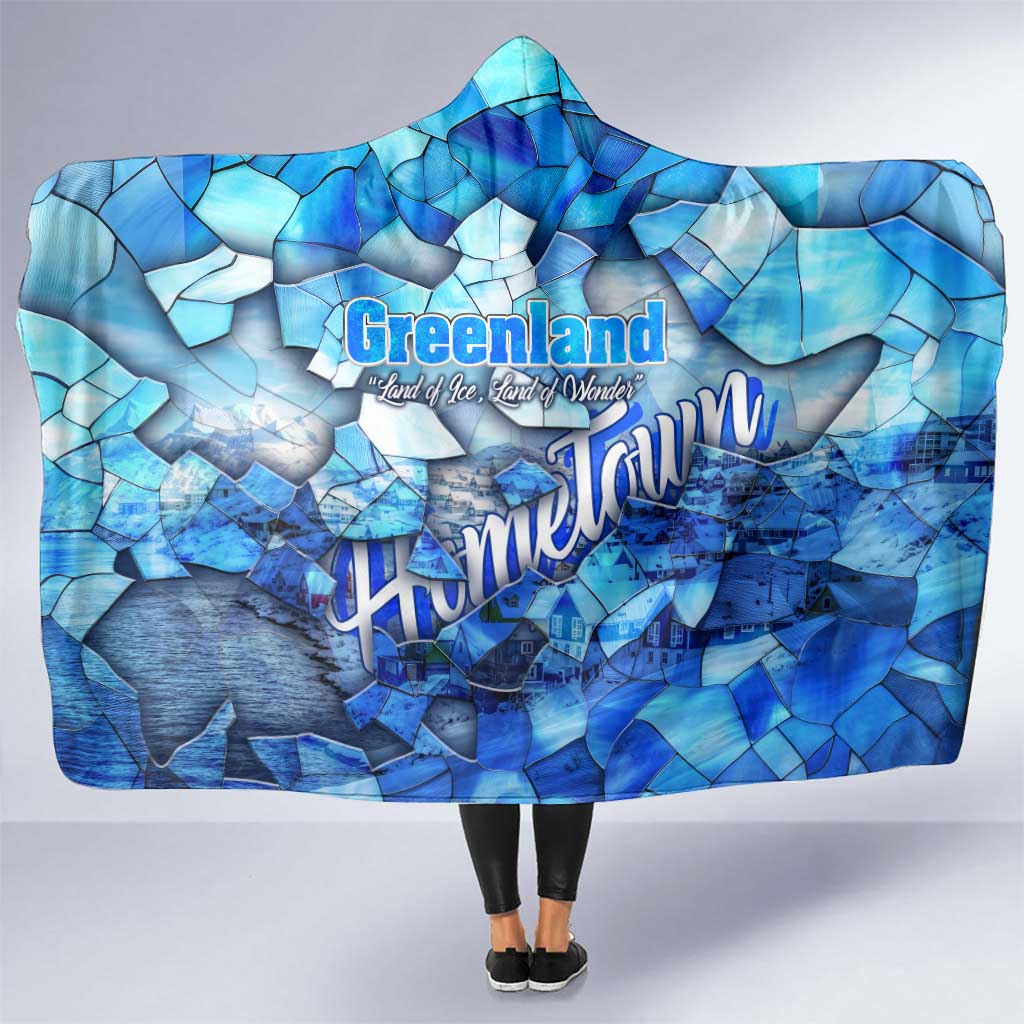 Greenland Hometown Hooded Blanket Land of Ice Land of Wonder Land of Heart