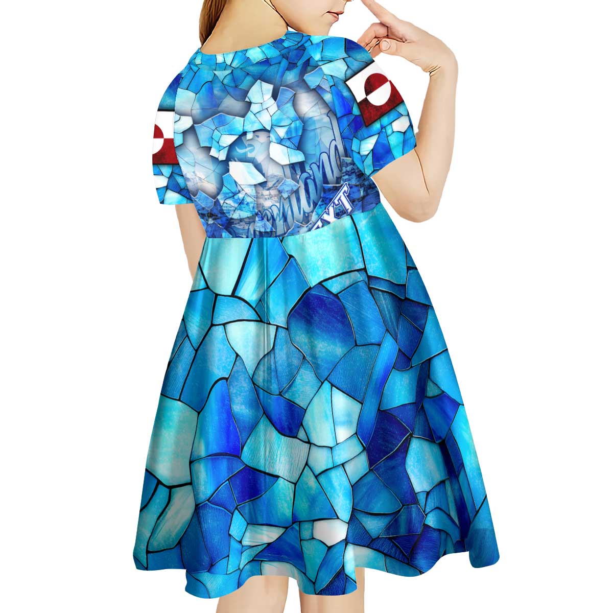 Greenland Hometown Kid Short Sleeve Dress Land of Ice Land of Wonder Land of Heart