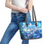 Greenland Hometown Leather Tote Bag Land of Ice Land of Wonder Land of Heart