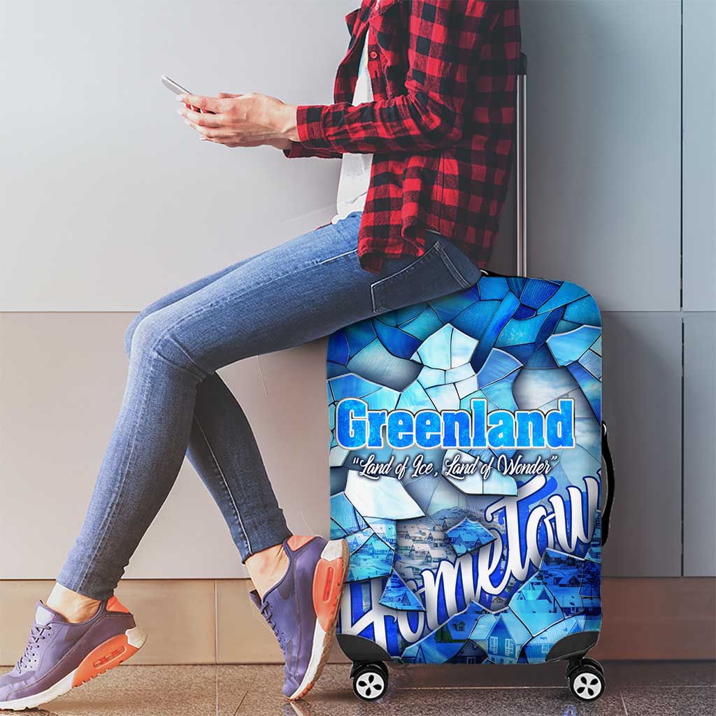 Greenland Hometown Luggage Cover Land of Ice Land of Wonder Land of Heart
