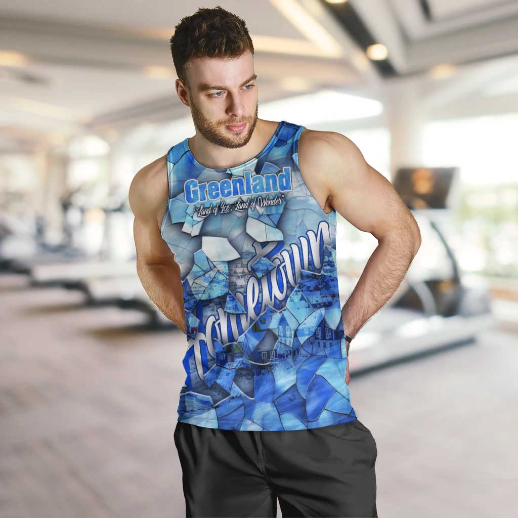 Greenland Hometown Men Tank Top Land of Ice Land of Wonder Land of Heart
