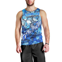 Greenland Hometown Men Tank Top Land of Ice Land of Wonder Land of Heart