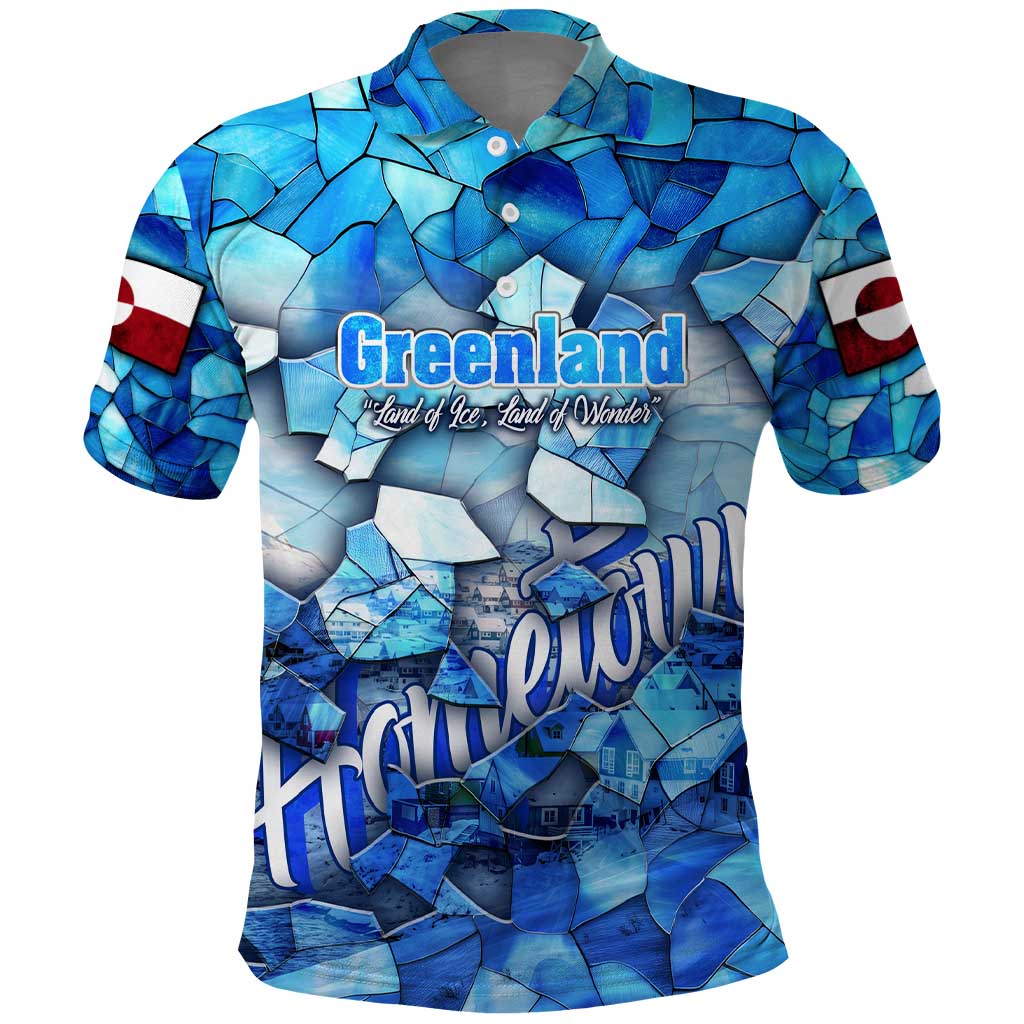 Greenland Hometown Polo Shirt Land of Ice Land of Wonder Land of Heart
