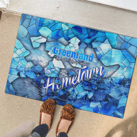 Greenland Hometown Rubber Doormat Land of Ice Land of Wonder Land of Heart