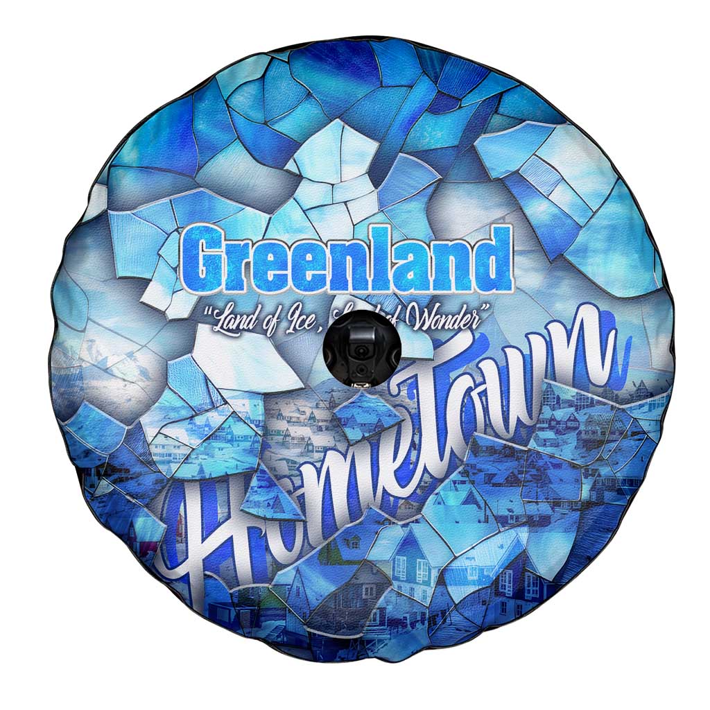 Greenland Hometown Spare Tire Cover Land of Ice Land of Wonder Land of Heart