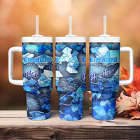 Greenland Hometown Tumbler With Handle Land of Ice Land of Wonder Land of Heart