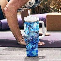 Greenland Hometown Tumbler With Handle Land of Ice Land of Wonder Land of Heart