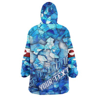 Greenland Hometown Wearable Blanket Hoodie Land of Ice Land of Wonder Land of Heart