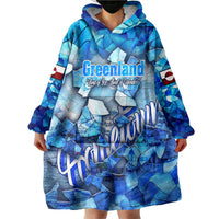 Greenland Hometown Wearable Blanket Hoodie Land of Ice Land of Wonder Land of Heart