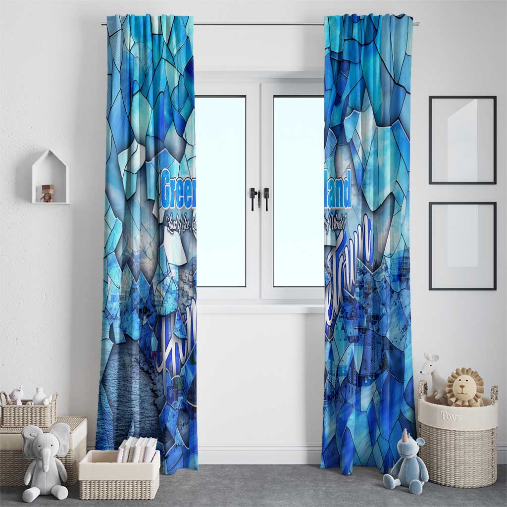 Greenland Hometown Window Curtain Land of Ice Land of Wonder Land of Heart
