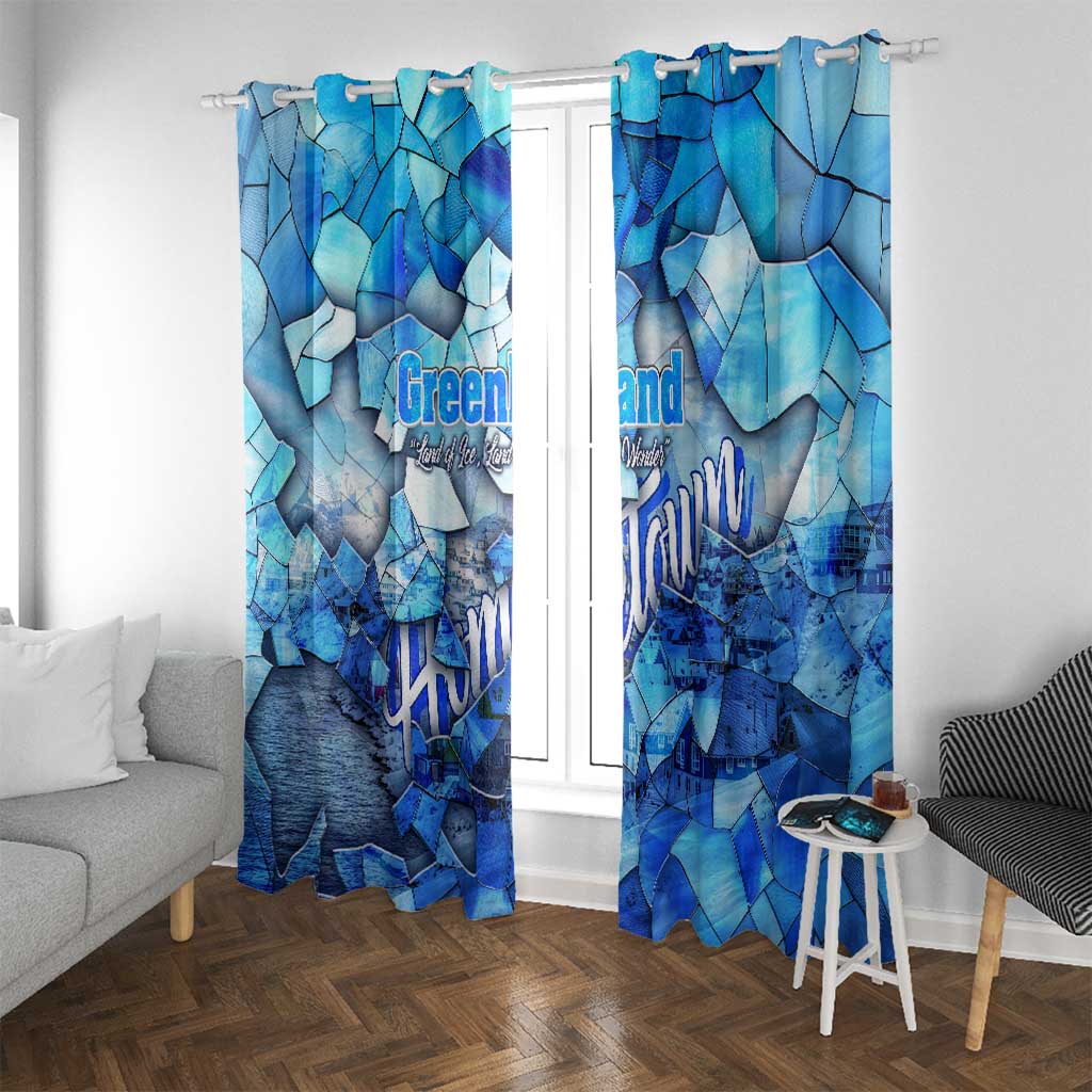 Greenland Hometown Window Curtain Land of Ice Land of Wonder Land of Heart
