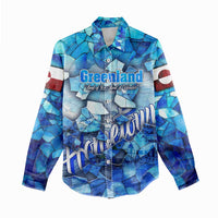 Greenland Hometown Women Casual Shirt Land of Ice Land of Wonder Land of Heart
