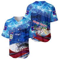 Belize One Flag One Heart Baseball Jersey Caribbean Heartbeat - Where Compass Meets Culture