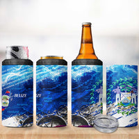 Belize One Flag One Heart 4 in 1 Can Cooler Tumbler Caribbean Heartbeat - Where Compass Meets Culture