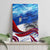 Belize One Flag One Heart Canvas Wall Art Caribbean Heartbeat - Where Compass Meets Culture