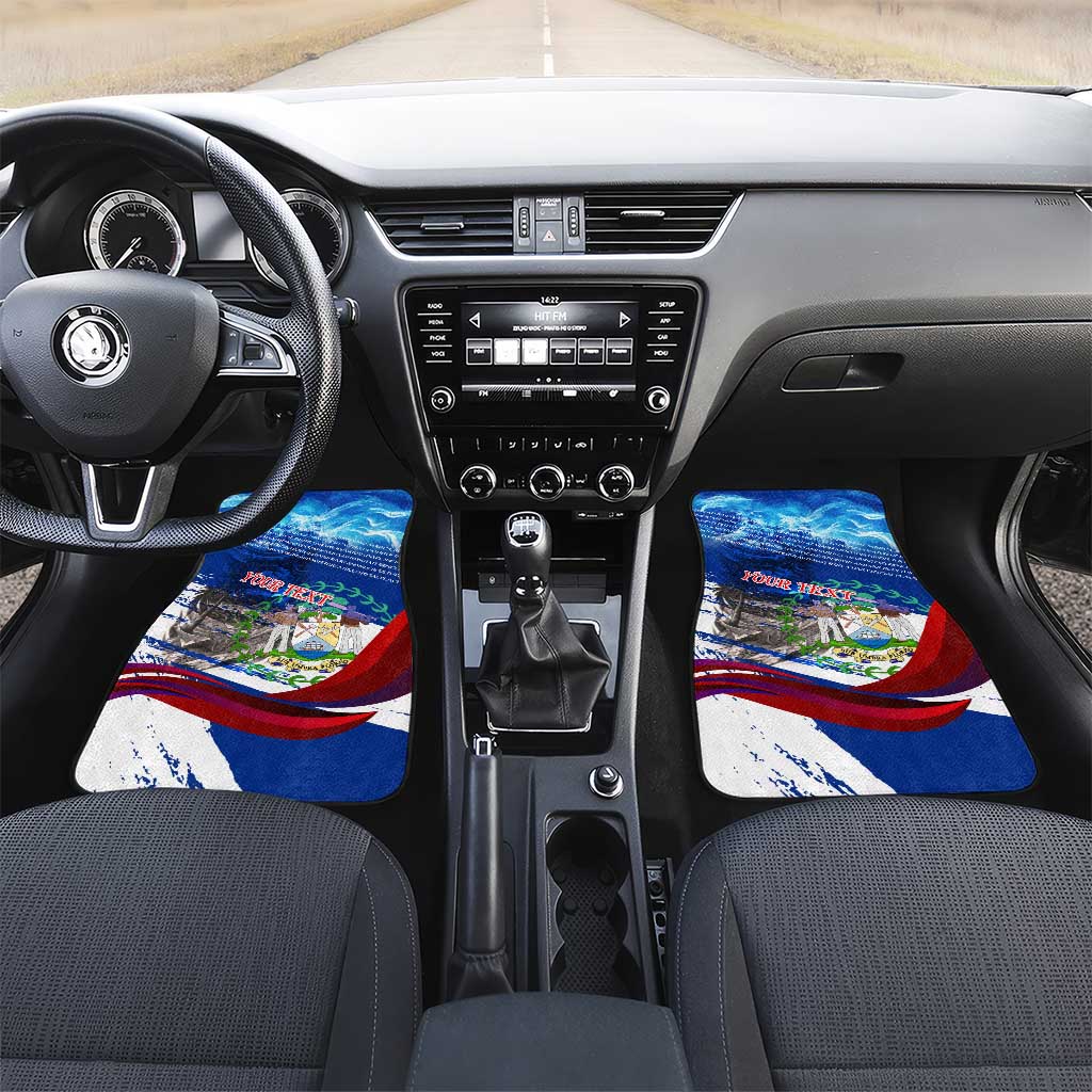 Belize One Flag One Heart Car Mats Caribbean Heartbeat - Where Compass Meets Culture
