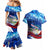 Belize One Flag One Heart Couples Matching Mermaid Dress and Hawaiian Shirt Caribbean Heartbeat - Where Compass Meets Culture