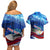 Belize One Flag One Heart Couples Matching Off Shoulder Short Dress and Hawaiian Shirt Caribbean Heartbeat - Where Compass Meets Culture