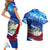 Belize One Flag One Heart Couples Matching Short Sleeve Bodycon Dress and Hawaiian Shirt Caribbean Heartbeat - Where Compass Meets Culture