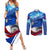 Belize One Flag One Heart Couples Matching Summer Maxi Dress and Long Sleeve Button Shirt Caribbean Heartbeat - Where Compass Meets Culture