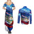 Belize One Flag One Heart Couples Matching Summer Maxi Dress and Long Sleeve Button Shirt Caribbean Heartbeat - Where Compass Meets Culture